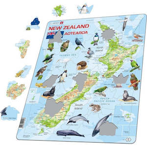 Larsen Puzzle - Map Of New Zealand