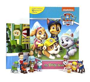 Paw Patrol: Paw Patrol Girls - My Busy Book -10 Figurines and a Playmat