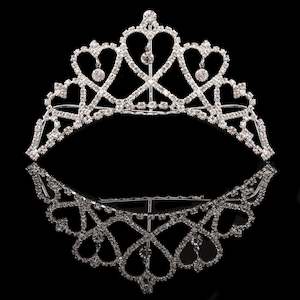 Mad Ally | Medium Heart Tiara Silver