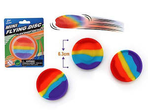 Outdoor Beach Toys: MINI RAINBOW FLYING DISC – 6cm