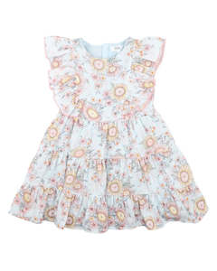 Clothing Nb To 10 Years: Bebe | Abby Print Tiered Dress