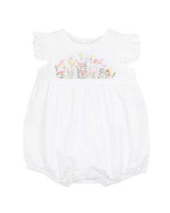 Bebe | Florence Hand Embroidered Romper