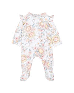 Bebe | Abby Print LS Zip Onesie