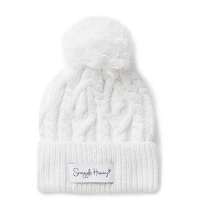 Snuggle Hunny | White Organic Knit Beanie