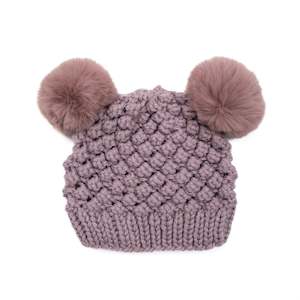 Hi-Hop | Girls Popcorn Beanie - Lilac Sparkle