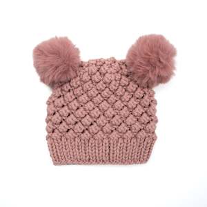 Hi-Hop | Girls Popcorn Beanie - Pink Sparkle