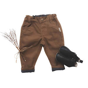 Love Henry: Love Henry | Baby Boys Chino Pant - Brown