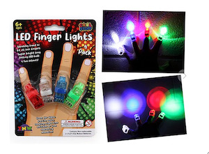 Coloured Led Finger Light (4 pack)