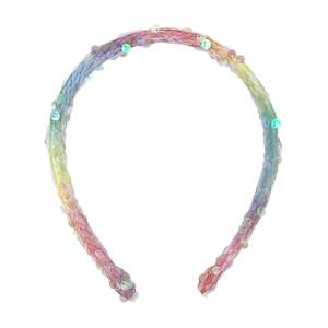 Pink Poppy | Unicorn Rainbow Sequin Headband