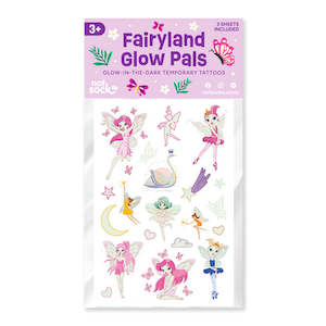 Fairy Stuff: Fairyland Glow Pals: Glow-in-the-Dark Temporary Tattoos - 3pk