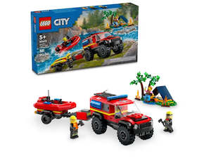 LEGO CITY 4x4 Fire Truck with Rescue Boat 60412