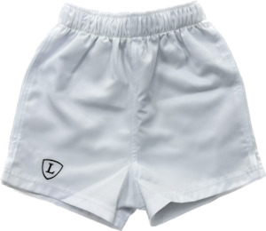 White Junior Rugby Shorts