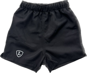 Black Junior Rugby Shorts