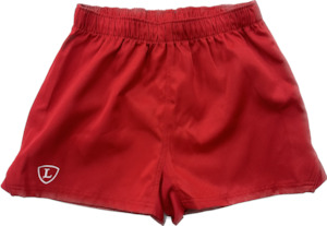 Red Rugby Shorts Senior