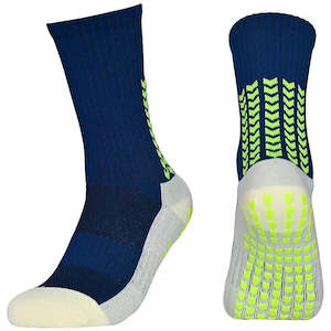 Football Socks: Arrow Grip Socks - Navy Blue v2 (2 pair pack)