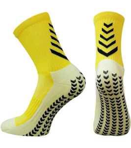 Football Socks: Arrow Grip Socks - Yellow v3