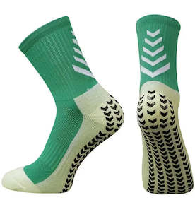 Football Socks: Arrow Grip Socks - Green v3