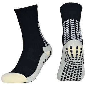 Football Socks: Arrow Grip Socks - Black v2 (2 pair pack)