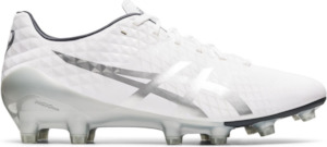 Rugby Boots: ASICS Menace 4 Boots -White/Silver