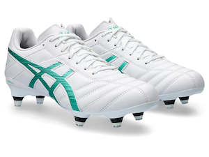 Asics Lethal Speed ST Boots – White / Aurora Green