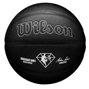 Wilson NBA 75th Anniversary Indoor / Outdoor Black/Silver Basketball - Size 7