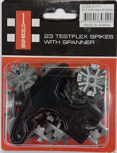 Accessories: Gray Nicolls Testflex Conversion Spikes Packet of 23 with Spanner