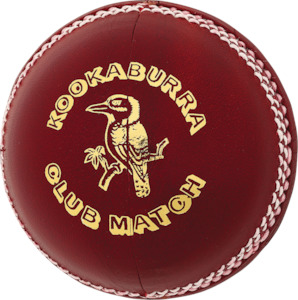 Cricket Balls: Kookaburra Club Match Red Cricket Ball