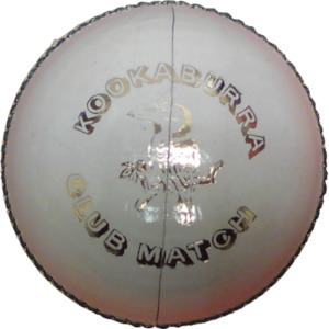 Kookaburra Club Match White Cricket Ball