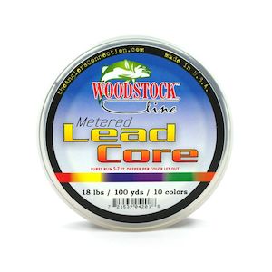 Woodstock Lead Core Line 18lb 100yd Clam - Kilwell