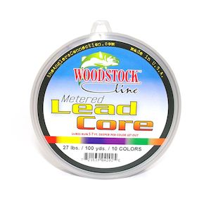 Woodstock Lead Core Line 27lb 100yd Clam - Kilwell