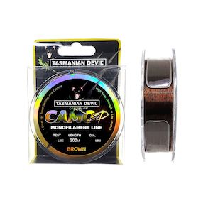 Sporting good wholesaling - except clothing or footwear: Tassie Devil Camo 3D Monofilament 200m Spool - 5pk - Kilwell