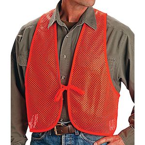 Allen Safety Vest - Blaze Orange Mesh - Kilwell