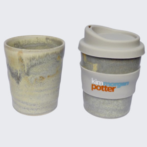 Mottled Honey Cream Travel Cup