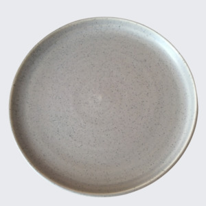 dinnerware: Thick Edge Dinner Plates in Speckled Grey