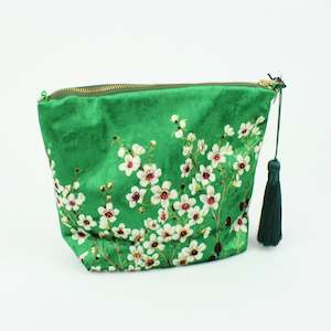 Velvet Cosmetic Bag - Bright Manuka