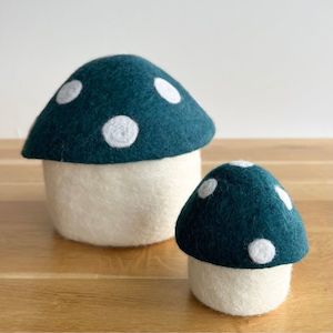 Toadstool box - Deep Teal