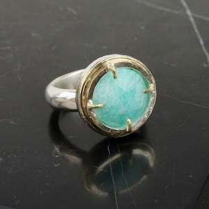 Laced Amazonite ring