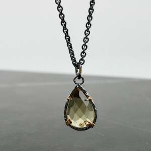 Pear Citrine necklace