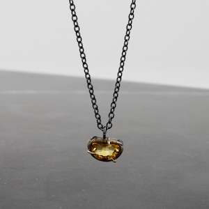 Semi Circle Citrine necklace