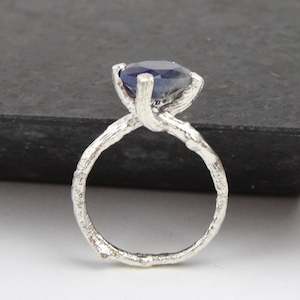 Briar Roots Ring - oval blue sapphire