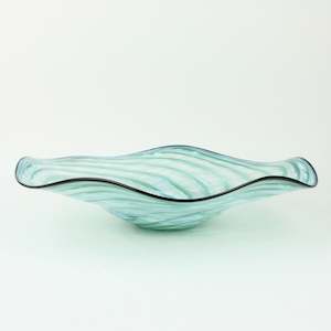 Teal shell platter