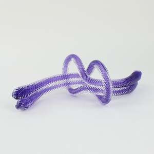 Glass knot - purple