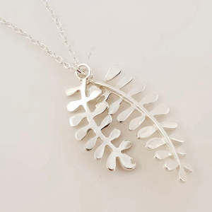 Kowhai leaves pendant