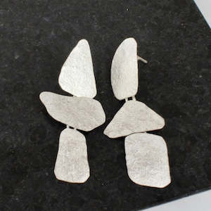 Three Stone earrings - medium