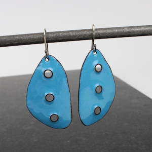 3 Hole earrings - turquoise