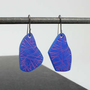 Blue/Purple Drop earrings