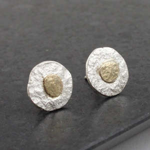 Gold dot studs