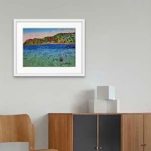 Across Lyall Bay from Moa Pt Wellington screenprint