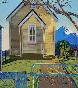 Awatuna Church, South Taranaki - Giclee print