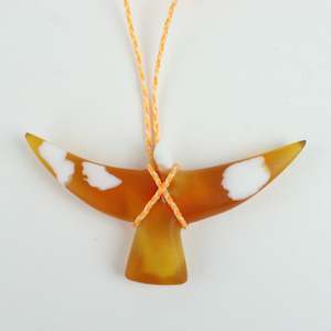 Glass bird pendant VIII